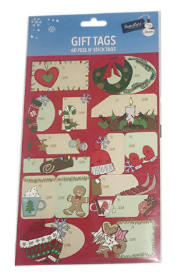Signature SELECT 6 Inch Holiday Gift Tags Styles May Vary 60 to 100 Count - Each - Image 1