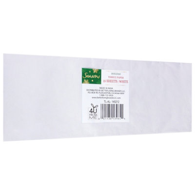 Signature SELECT White Tissue Paper 15 Count - Each - Image 1