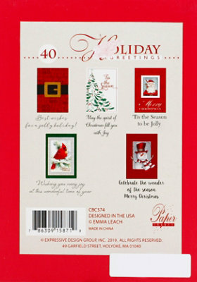 Signature SELECT Value Christmas Boxed Cards 40 Count Styles May Vary - Each - Image 2