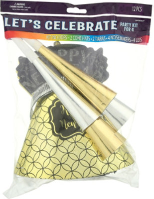 Let's Celebrate Party Kit for 4 1 Count - Each - Image 2