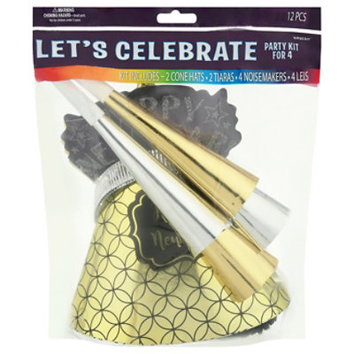 Let's Celebrate Party Kit for 4 1 Count - Each - Image 1