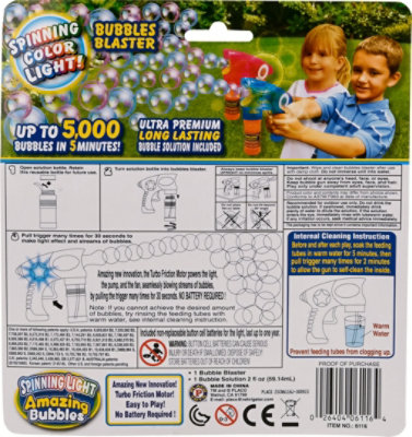 Placo Bubbles Blaster Spinning Color Light Colors May Vary 2 Oz - Each - Image 4