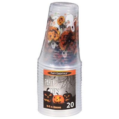 Party Essentials 16 Oz Halloween Party Cups – 20 Count - Image 1