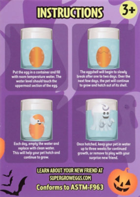 Super Grow Eggs Ages 3 Halloween Party Pack - Each - Image 3