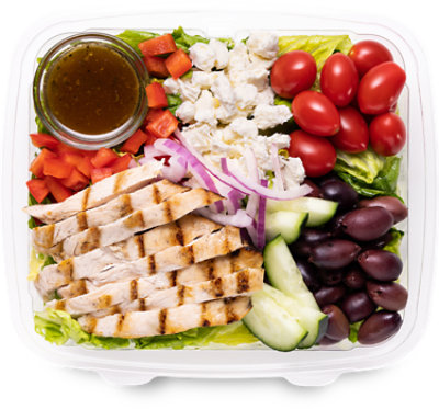 Ready Meals Mediterranean Greek Salad With Chicken - EA - Image 1