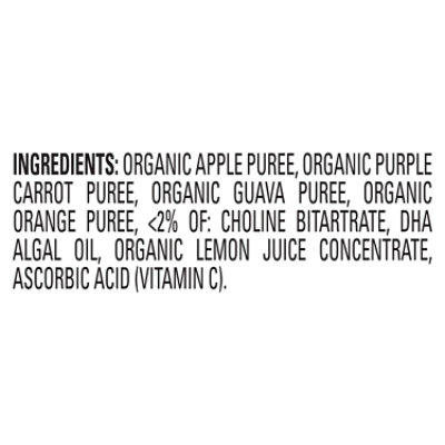 Happy Baby Organics Brain Support Blend Apples Purple Carrots & Guava Pouch - 4 Oz - Image 4