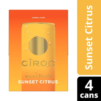 Ciroc Sunset Citrus Vodka Spritz - 4-12 Fl. Oz. - Image 1