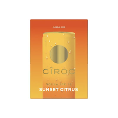 Ciroc Sunset Citrus Vodka Spritz - 4-12 Fl. Oz. - Image 2