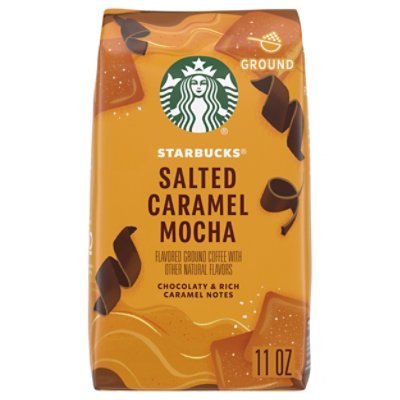 Starbucks 100% Arabica Naturally Flavored Salted Caramel Mocha Ground Coffee Bag - 11 Oz - Image 1