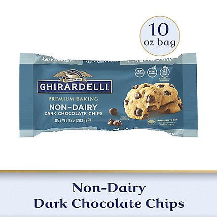 Ghirardelli Non Dairy Dark Chocolate Premium Baking Chips Bag - 10 Oz - Image 1