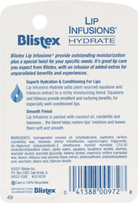 Blistex/lip Care/lip Infusions Hydrate - .13 OZ - Image 4