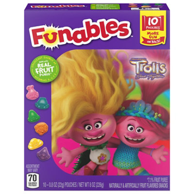 Funables Trolls Fruit Flavored Snacks - 8 Oz - Vons