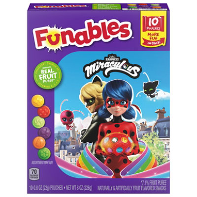 Funables Miraculous Fruit Flavored Snack 8 Oz JewelOsco