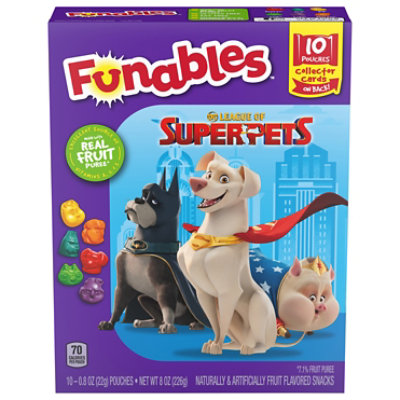 Funables Super Pets Fruit Flavored Snack 8 Oz JewelOsco