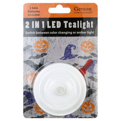 Gerson Large Led Multi-function Tealight White - EA - Image 1