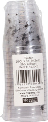 Party Essentials 2 Oz Spider Shot Glasses – 20 Count - Image 4