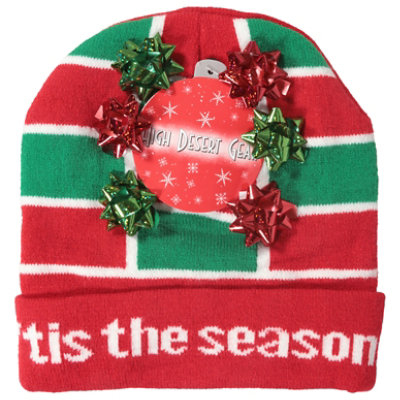 Lhs Ugly Hldy Sweater Knit Hat - EA - Image 1