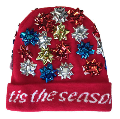 Lhs Ugly Hldy Sweater Knit Hat - EA - Image 1