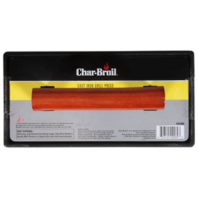 Char Broil Cast Iron Grill Press - Each - Image 1