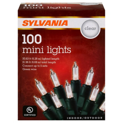 Sylvania Traditional Series Clear Mini Lights 100 Count - Each - Image 3