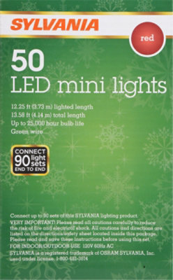 Inl 50ct Led Red Mini Lights - EA - Image 3