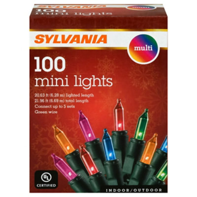 Sylvania Traditional Series Multi Mini Lights 100 Count - Each - Image 2