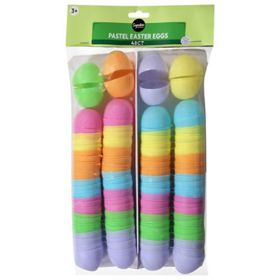 Signature SELECT Seasons 2.5 Inch Pastel Easter Eggs 48 Count - Each - Image 1