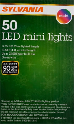 Sylvania LED Series Multi Mini Lights 50 Count - Each - Image 3