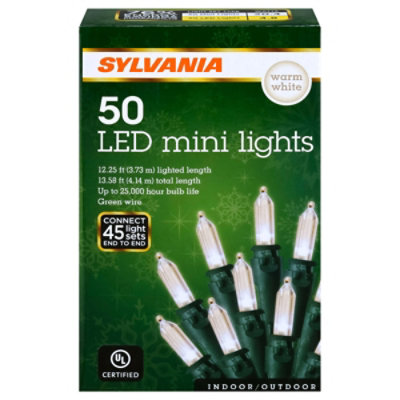 Sylvania LED Series Warm White Mini Lights 50 Count - Each - Image 1