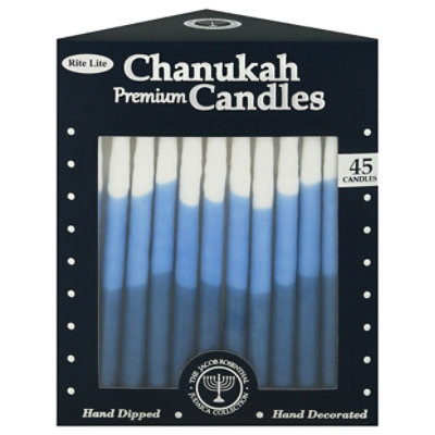 Shulsinger Chanukah Candle Blue - 45 CT - Image 1