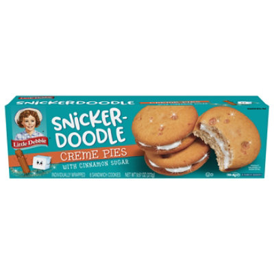 Snack Cakes Little Debbie Family Pack Snickerdoodle Creme Pies - 9.57 OZ - Image 1