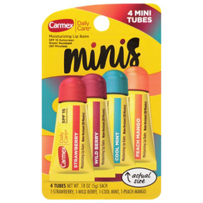 Carmex 0.18oz Assorted Bp Mini Tube 4pk Each - .72 OZ - Image 2