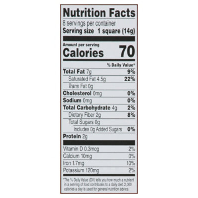 O Organics 100% Unsweetened Chocolate Baking Bar - 4 Oz - Image 3