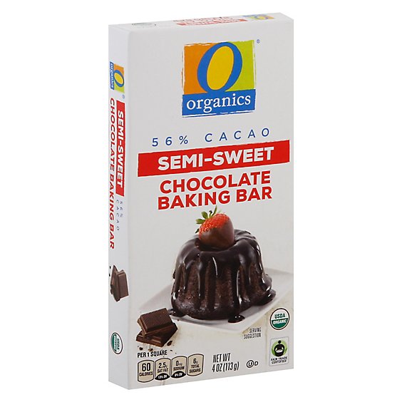 O Organics Semi Sweet Chocolate Baking Bar - 4 Oz