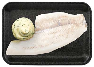 Cod Filet With Lemon Herb Butter Fresh - 1 Lb - Image 1