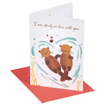 Papyrus Otterly In Love Valentine's Day Card - Each - Image 1