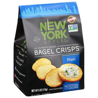 New York Style Bagel Crisps Plain - 6 OZ - Image 1