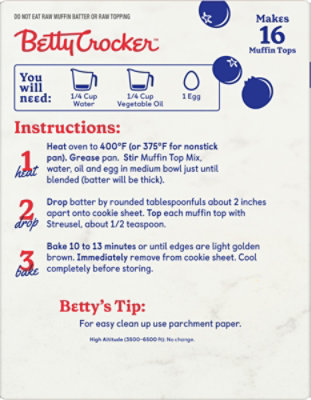 Betty Crocker Blueberry Muffin Tops Mix - 11.9 Oz - Image 6