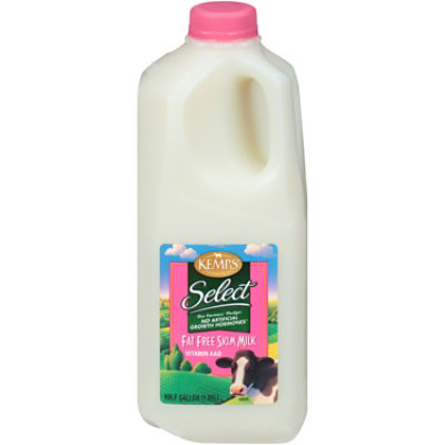 Kemps Select Fat Free Skim Milk - 0.5 Gallon - Image 1