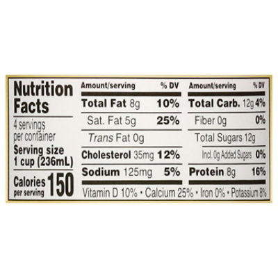 Kemps Select Whole Milk - 1 Quart - Image 2