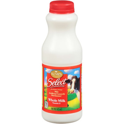 Kemps Select Whole Milk - Pint - Image 1