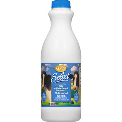 Kemps Select 2 Reduced Fat Milk 1 Quart JewelOsco