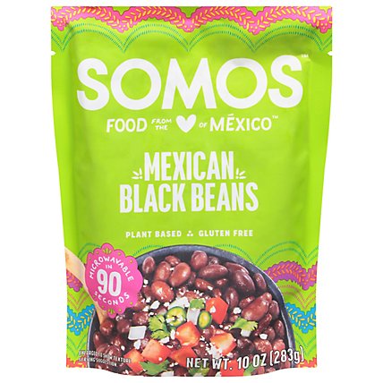 SOMOS Mexican Black Beans - 10 Oz - Image 1
