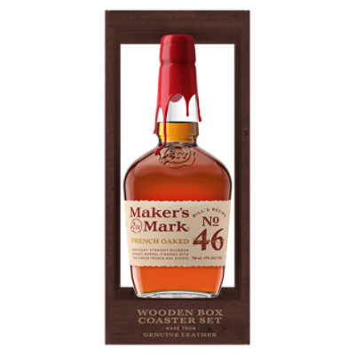 Makers 46 Bourbon With Coasters Package - 750 ML - Image 2