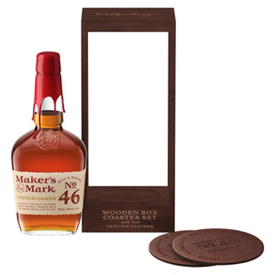 Makers 46 Bourbon With Coasters Package - 750 ML - Image 3