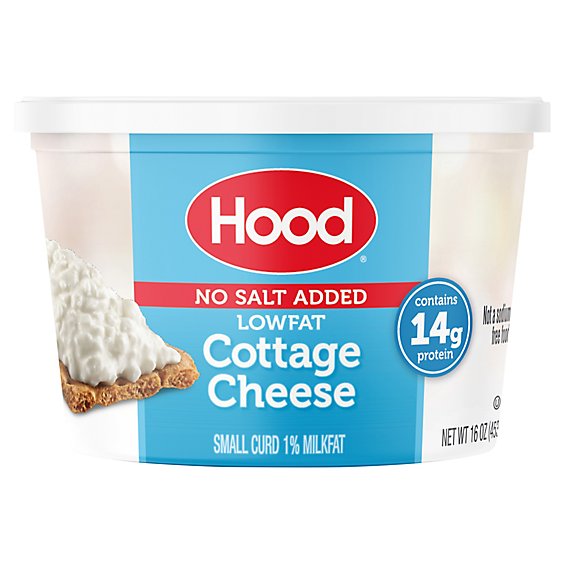 Hood No Salt Added Low Fat Cottage Cheese - 16 Oz - Shaw's