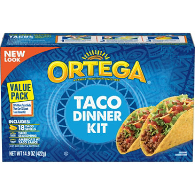 Ortega Yellow Corn Taco Dinner Kit 18ct - 14.9 OZ - Image 2