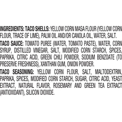 Ortega Yellow Corn Taco Dinner Kit 18ct - 14.9 OZ - Image 4