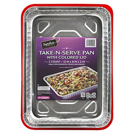 S Sel Pan Take N Serve W/colored Lid - 2 CT - Image 3