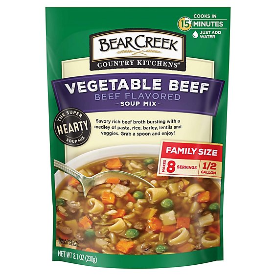 Bear Creek Vegetable Beef Soup Mix - 8.1 Oz